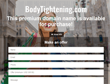 Tablet Screenshot of bodytightening.com